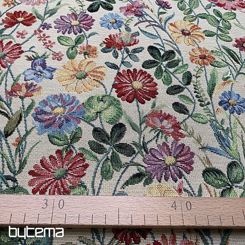 Tissu pour tapisserie SCARLET - SUMMER MEADOW