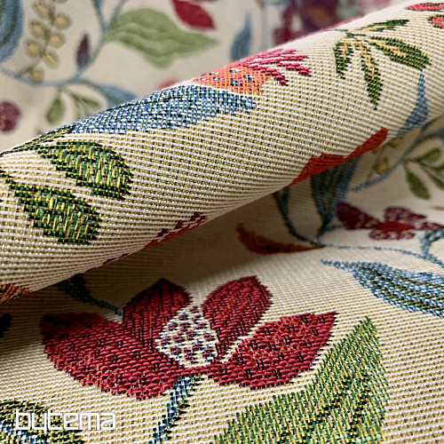 Tissu pour tapisserie FLEURS GRIMPANTES