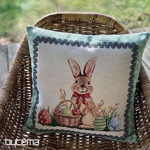 Housse de coussin tapisserie NUS ET OEUFS AVEC DENTELLE VERTE