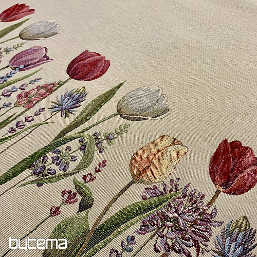 Nappe et foulard tapisserie TULIP BORDURA