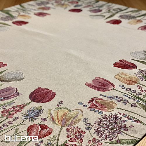 Nappe et foulard tapisserie TULIP BORDURA