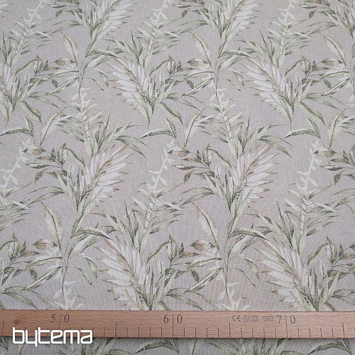 Tissu déco FEUILLES CHANEL