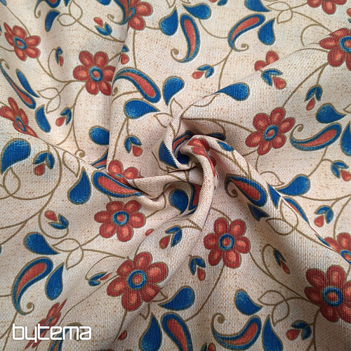 Tissu décoratif GINA BLEU