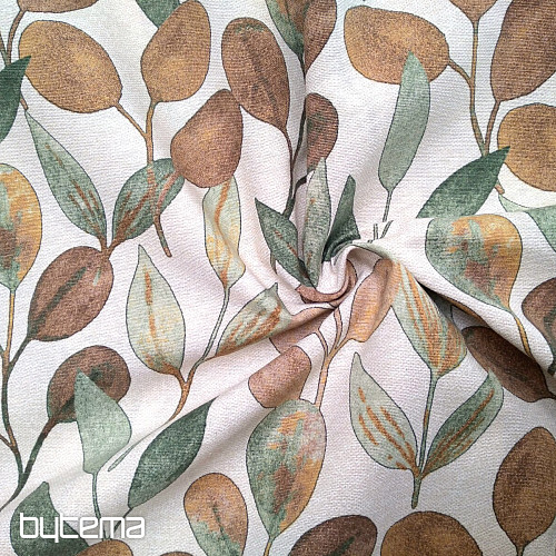 Tissu décoratif HOJAS FEUILLES VERTES