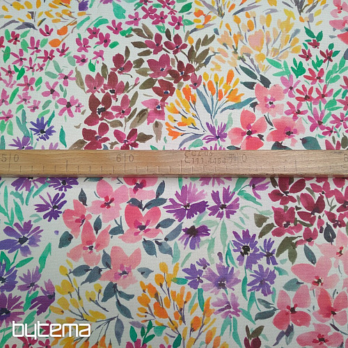 Tissu décoratif JARDIN FLEURI