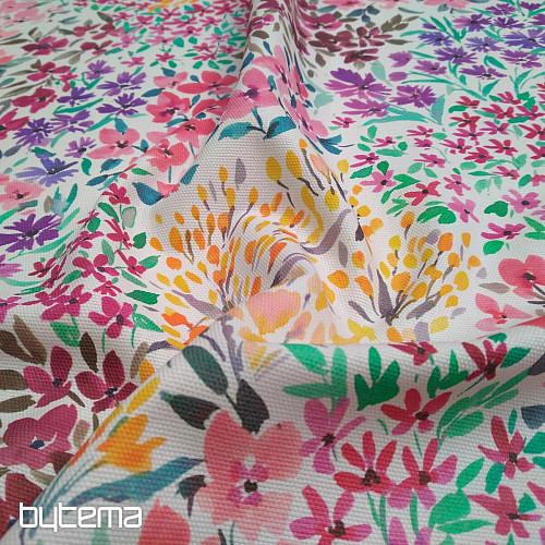 Tissu décoratif JARDIN FLEURI