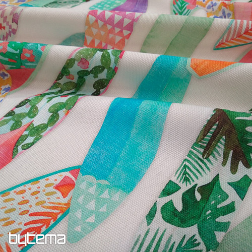 Tissu déco SURF TURQUOISE