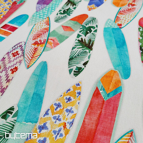 Tissu déco SURF TURQUOISE