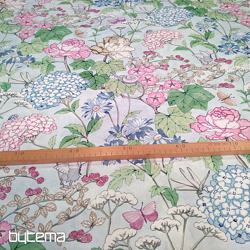 Tissu décoratif PARADIS FLEURS