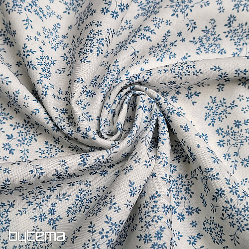 Tissu coton PANICULATA BLEU PETIT