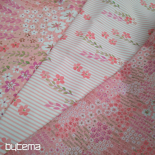 Tissu décoratif AVIGNON ROSE