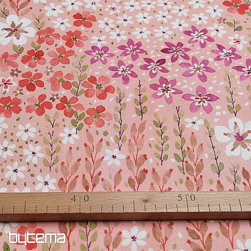 Tissu décoratif AVIGNON ROSE
