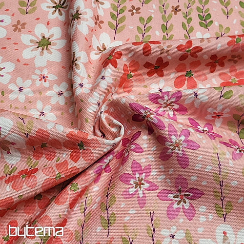 Tissu décoratif AVIGNON ROSE
