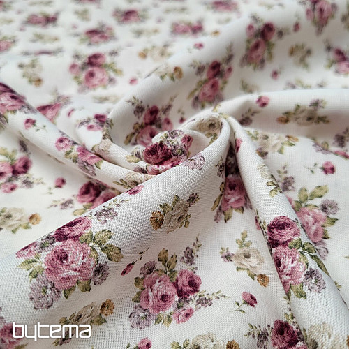 Tissu coton WARWICK PETITE ROSE