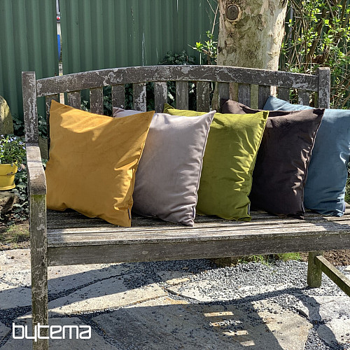 Housse en velours RIVIERA OLIVE
