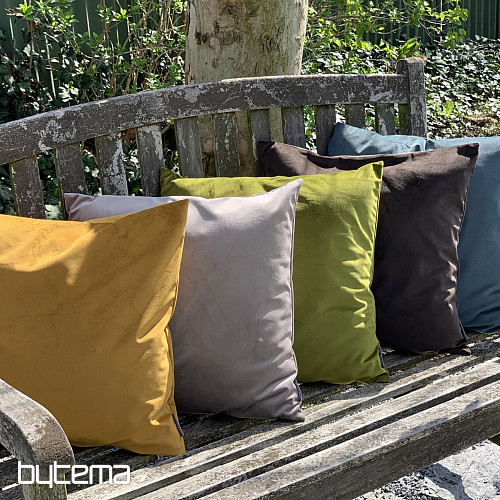 Housse en velours RIVIERA OLIVE