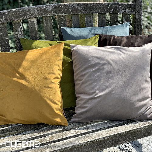 Housse en velours RIVIERA OLIVE