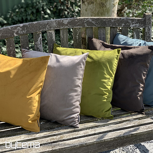 Housse en velours RIVIERA OLIVE