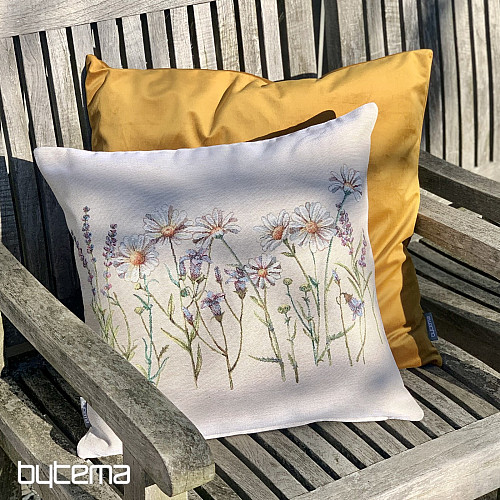 Housse velours RIVIERA MOUTARDE
