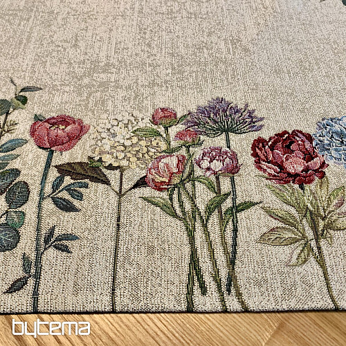Nappe tapisserie et châle FLORES TIME