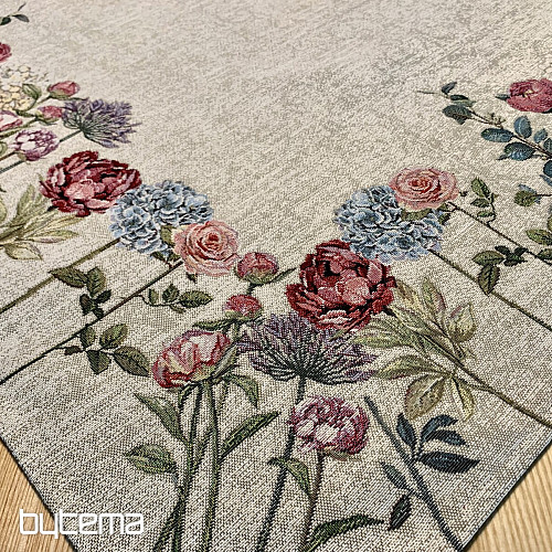 Nappe tapisserie et châle FLORES TIME