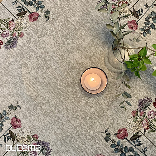 Nappe tapisserie et châle FLORES TIME