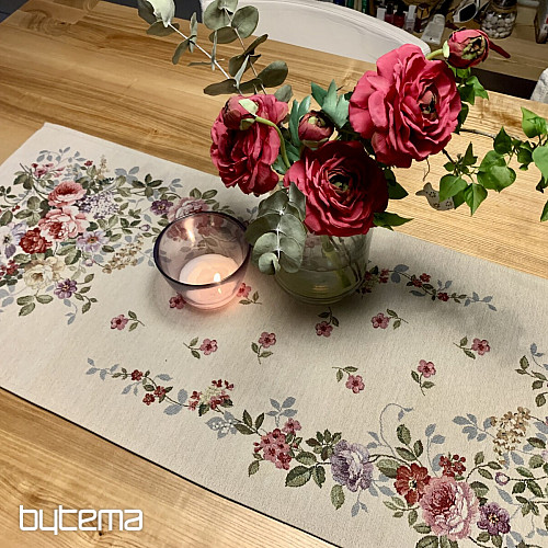 Nappe et foulard tapisserie KYTICE BORDURA