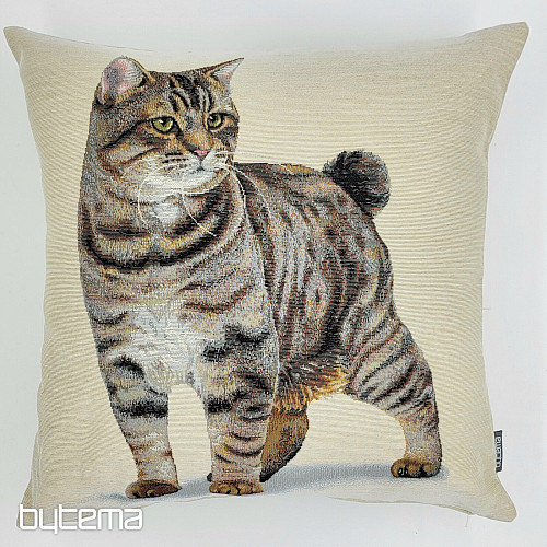Housse de coussin tapisserie CHATON
