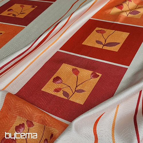 Tissu décoratif ROSE ROUGE