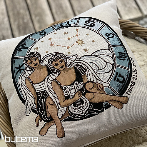 Housse de coussin tapisserie GÉMEAUX