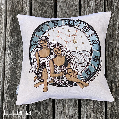 Housse de coussin tapisserie GÉMEAUX
