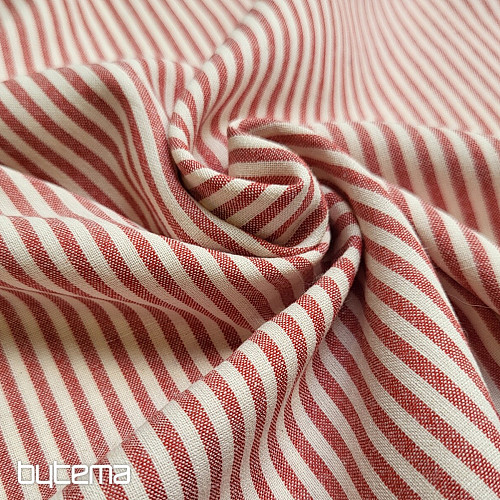 Tissu décoratif RAYTIS ROUGE ROUGE