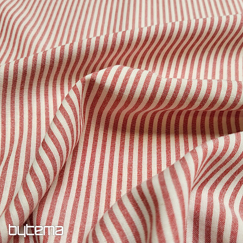 Tissu décoratif RAYTIS ROUGE ROUGE