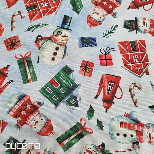 Tissu décoratif MR SNOWMAN