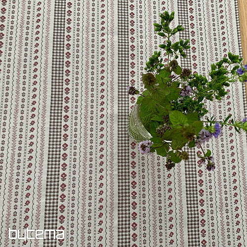 Nappe et châle TOSCANA VALERY RIGA BORDON STRIPE