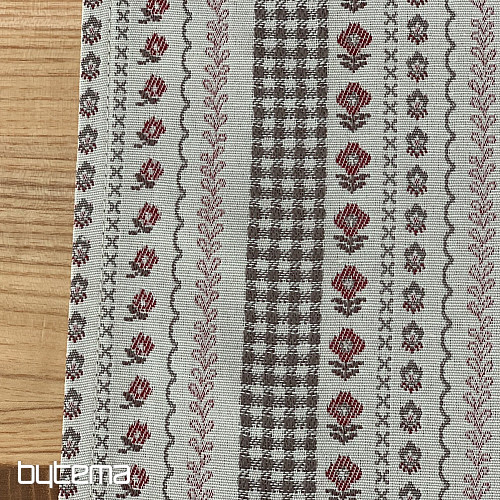 Nappe et châle TOSCANA VALERY RIGA BORDON STRIPE