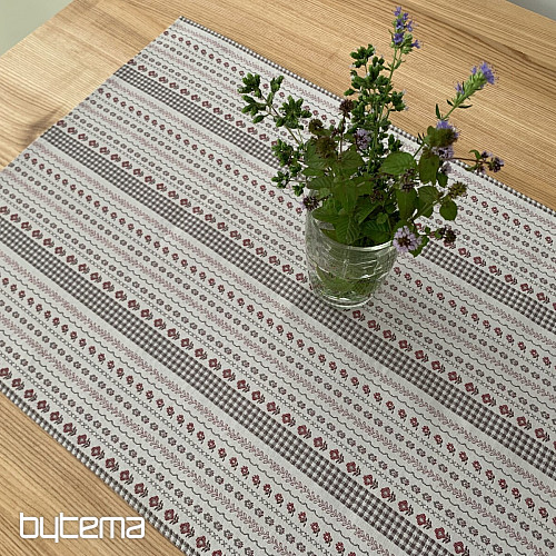 Nappe et châle TOSCANA VALERY RIGA BORDON STRIPE