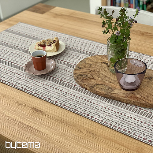 Nappe et châle TOSCANA VALERY RIGA BORDON STRIPE