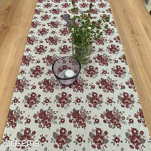 Nappe et châle TOSCANA VALERY FLEUR BORDO