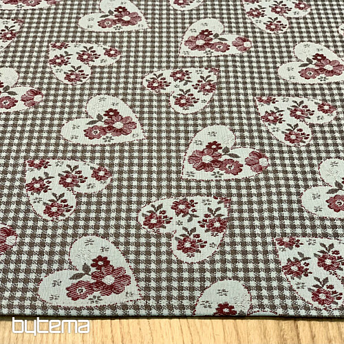 Nappe et châle TOSCANA VALERY 17 COEURS