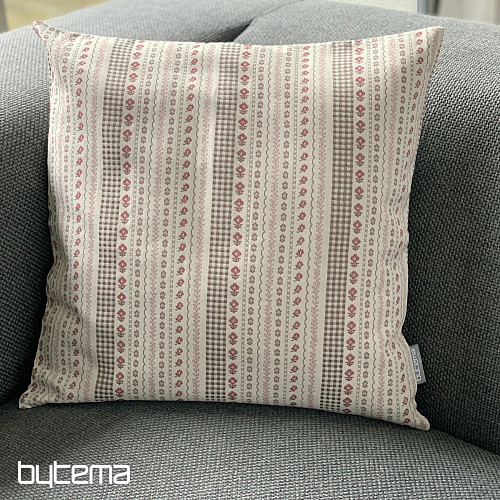 Housse de coussin TOSCANA RIGA STRIPE bordeaux