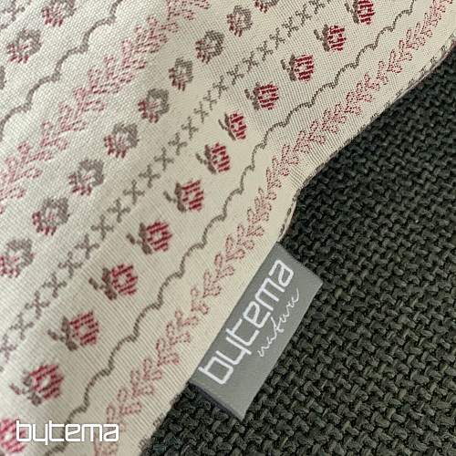 Housse de coussin TOSCANA RIGA STRIPE bordeaux
