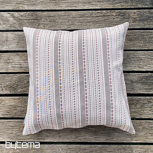 Housse de coussin TOSCANA RIGA STRIPE bordeaux