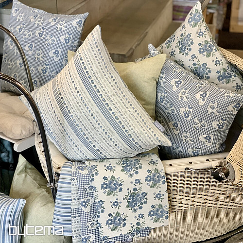 Housse TOSCANA VALERY FLOWER bleu