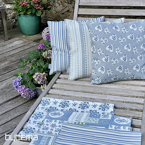Housse TOSCANA VALERY SRDCE bleu