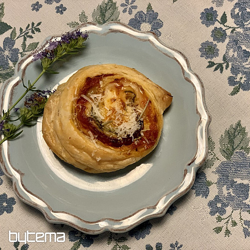 Nappe et châle TOSCANA VALERY fleur bleue