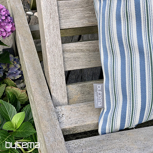 Housse de coussin TOSCANA MULTI STRIPE bleu