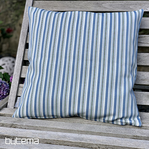 Housse de coussin TOSCANA MULTI STRIPE bleu