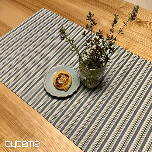 Nappe et écharpe TOSCANA VALERY MULTI STRIPE bleu