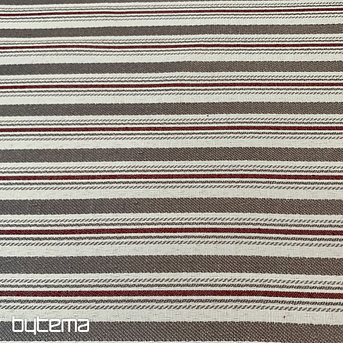 Nappe et écharpe TOSCANA VALERY MULTI STRIPE bordeaux
